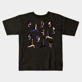 Ladies Doing Yoga Kids T-Shirt